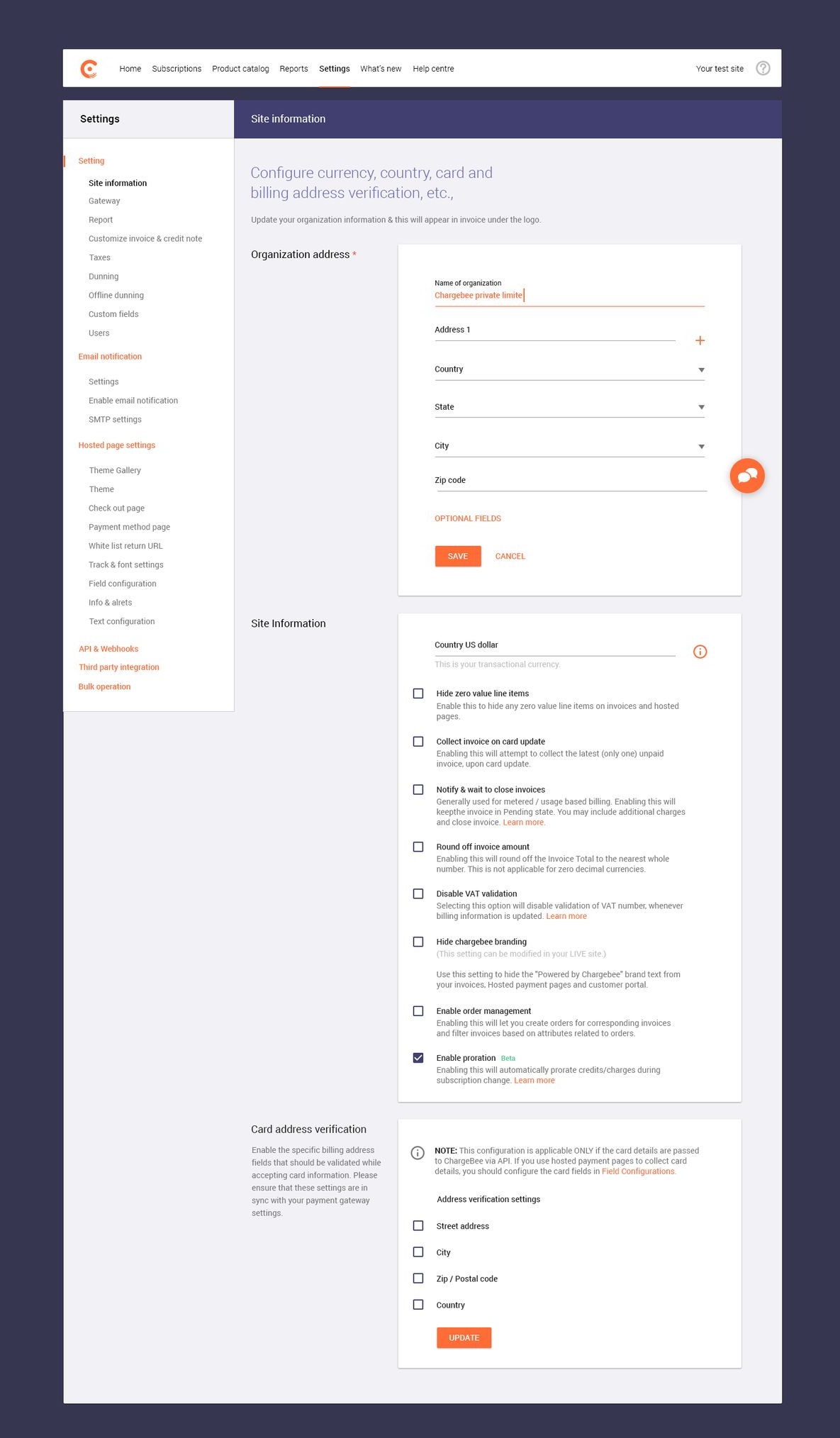 Dashboard preview