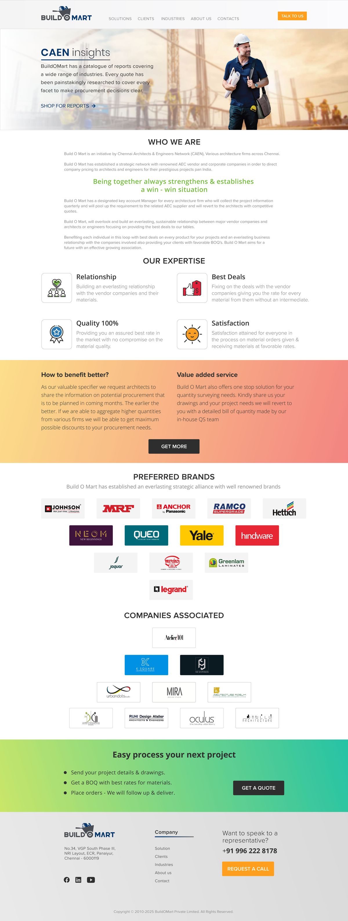 Landing page preview
