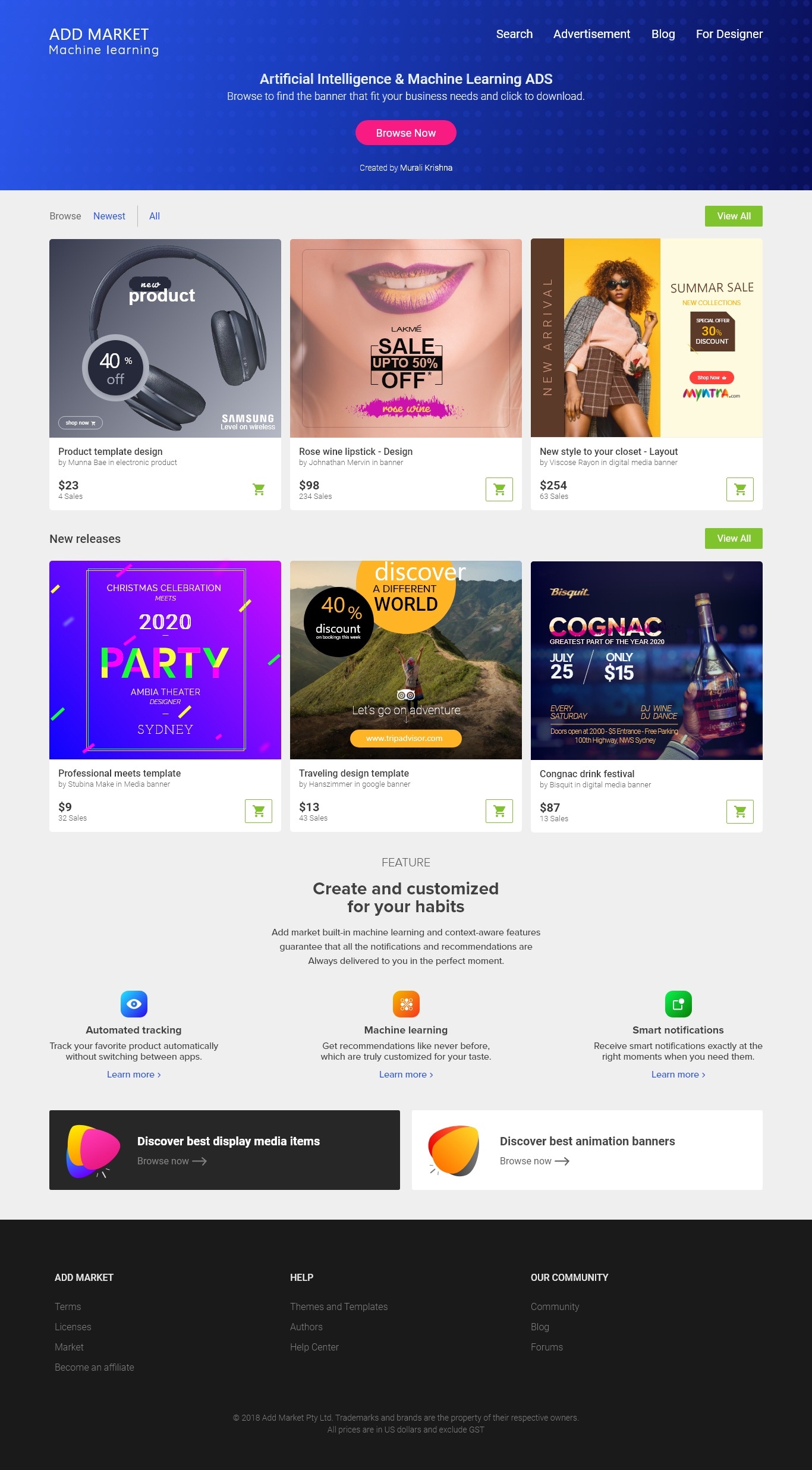 Landing page preview