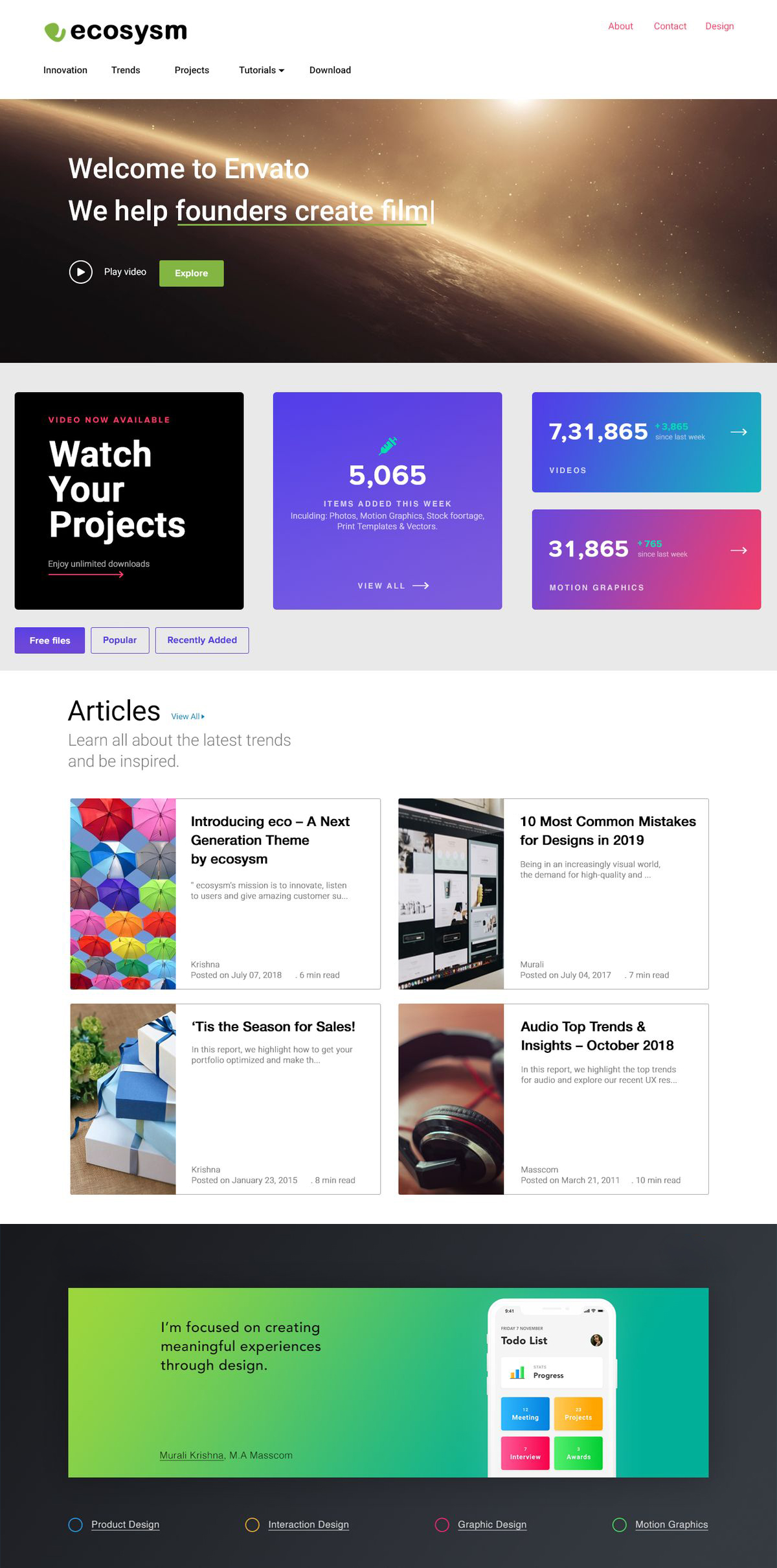 Landing page preview